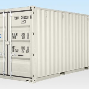 20ft Shipping Container (One Trip) White (RAL 9003)